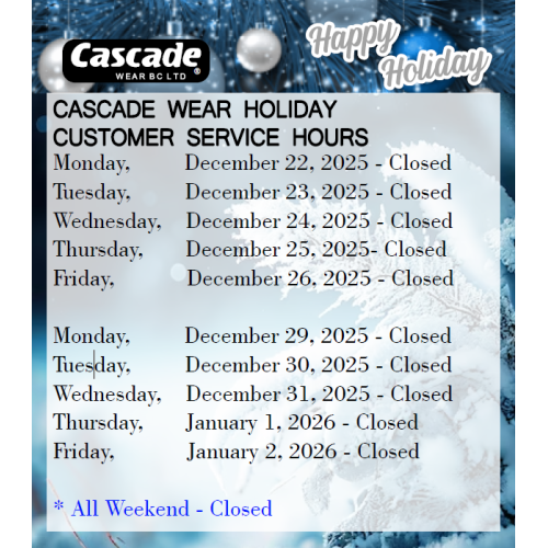 2024-2025 Holiday Hours